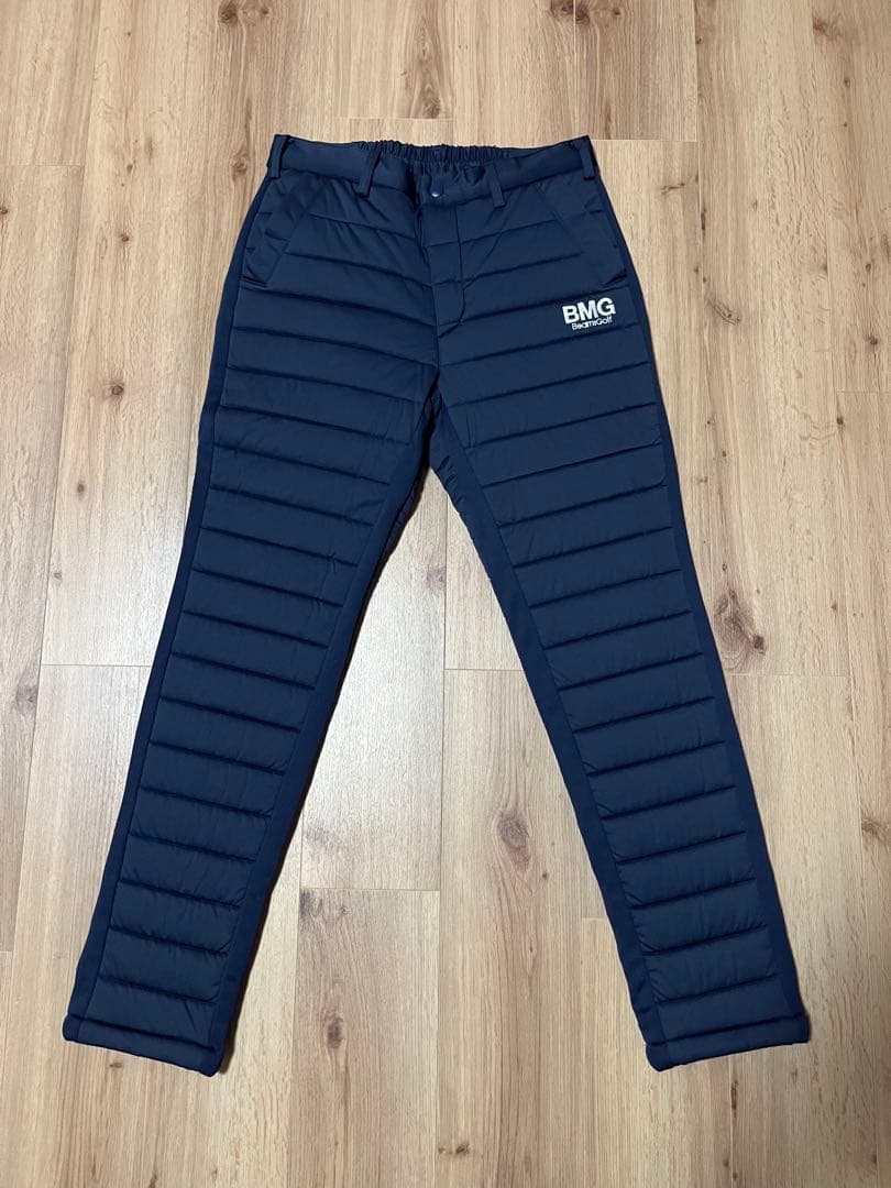 試着のみ　ビームスゴルフBEAMSGOLF　ダウンパンツ　ネイビー　L