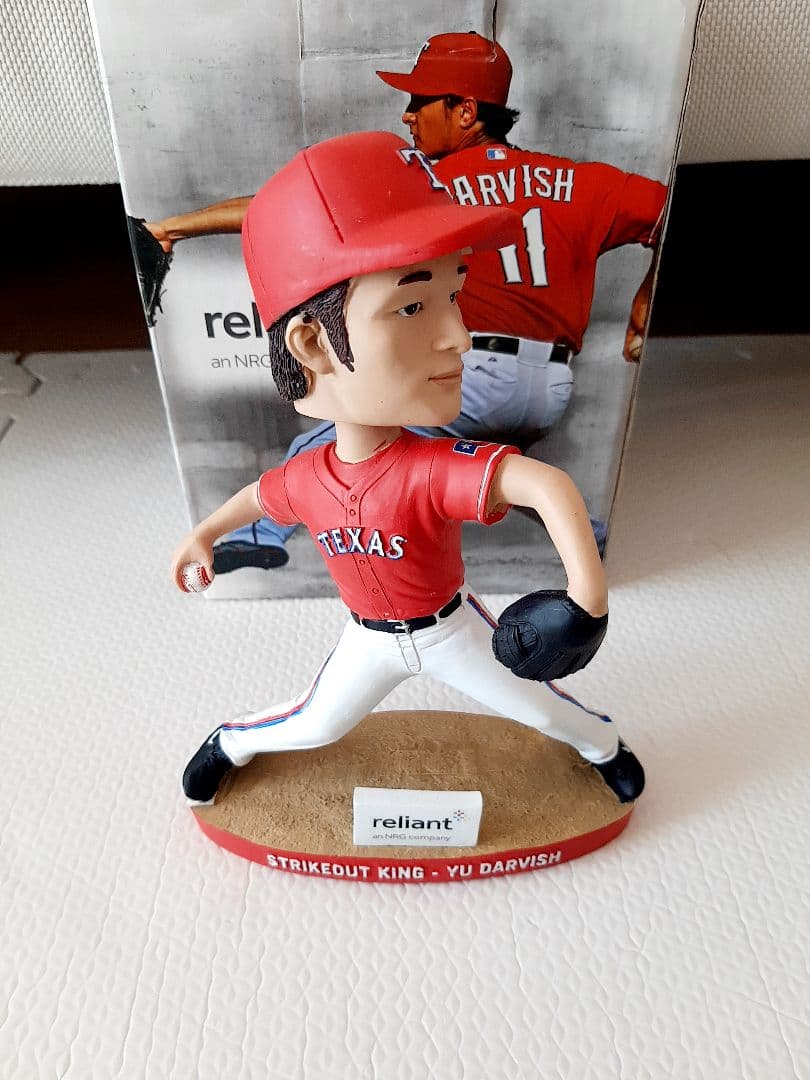 ダルビッシュ　レンジャース　2014 奪三振王達成記念　ボブルヘッド