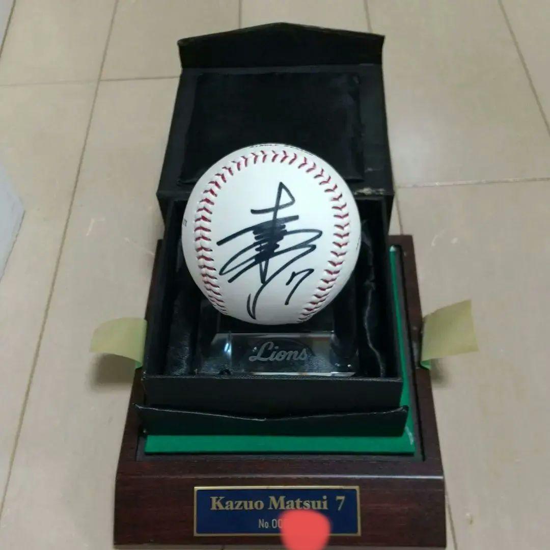 西武ライオンズ松井稼頭央トリプルスリー達成記念 球団公式直筆サインボール入手困難