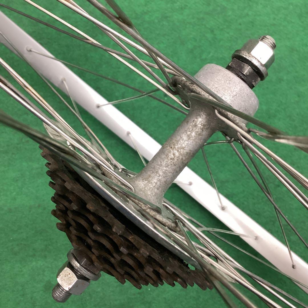 アルミリム 後輪 26x1-3/8 用 外装5段 ギアセット 26インチ　自転車