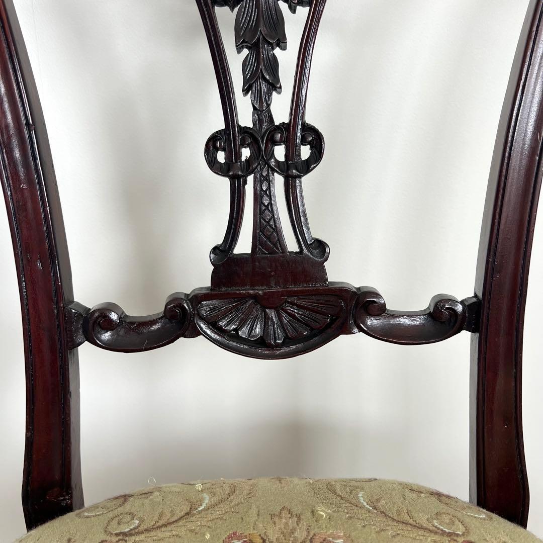 アンティーク　サロンチェア　ヨーロッパ家具