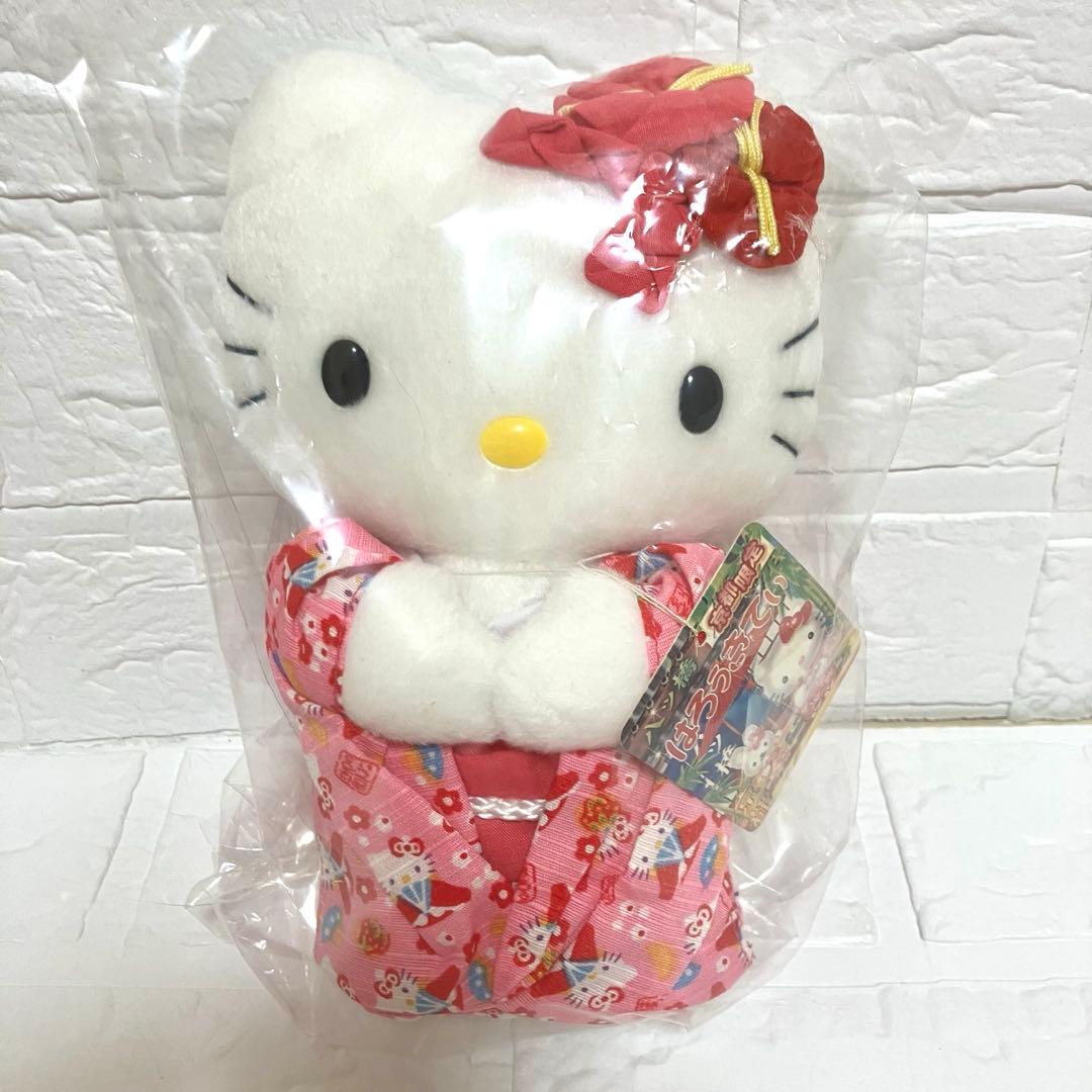 ハローキティ　ご当地ぬいぐるみ　マスコット　京都限定　八ツ橋　着物　2006年