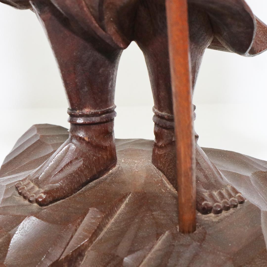 光流 長谷川喜十郎 刀 天然木 農心 仏師 28.8cm