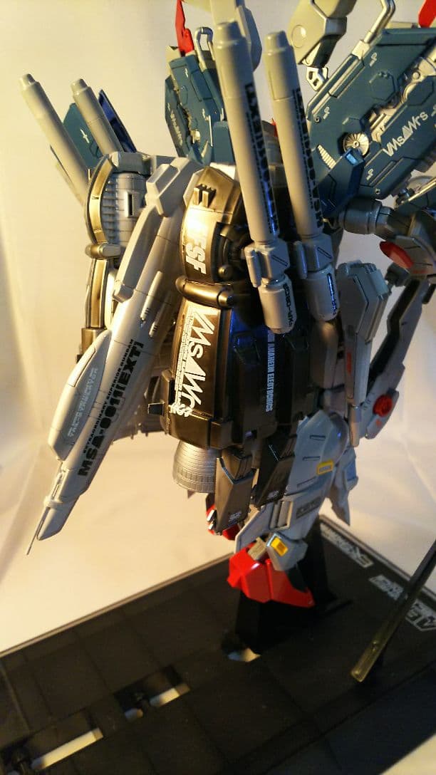 MGEx-Sガンダム肩換装パーツ取り付け、全塗装、改修