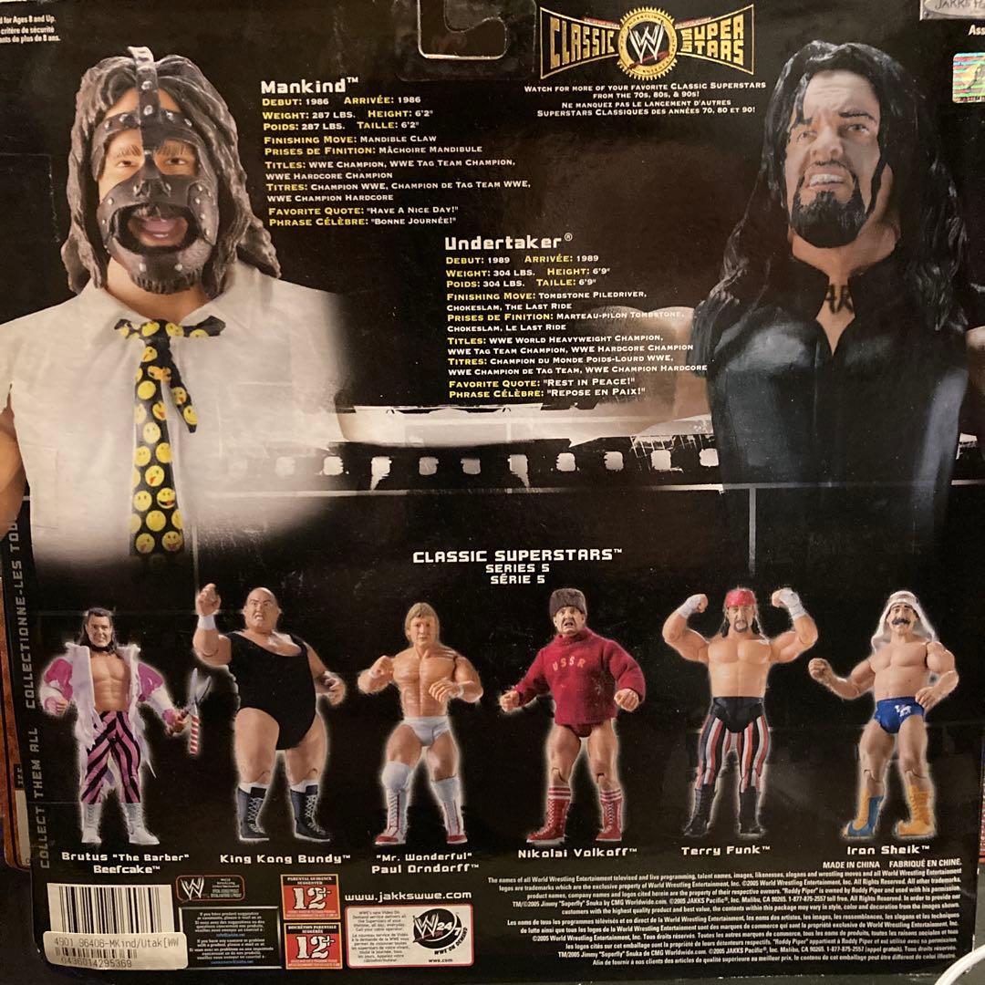 WWEクラシックスーパースター　アンダーテイカーVSマンカインド　2体セット