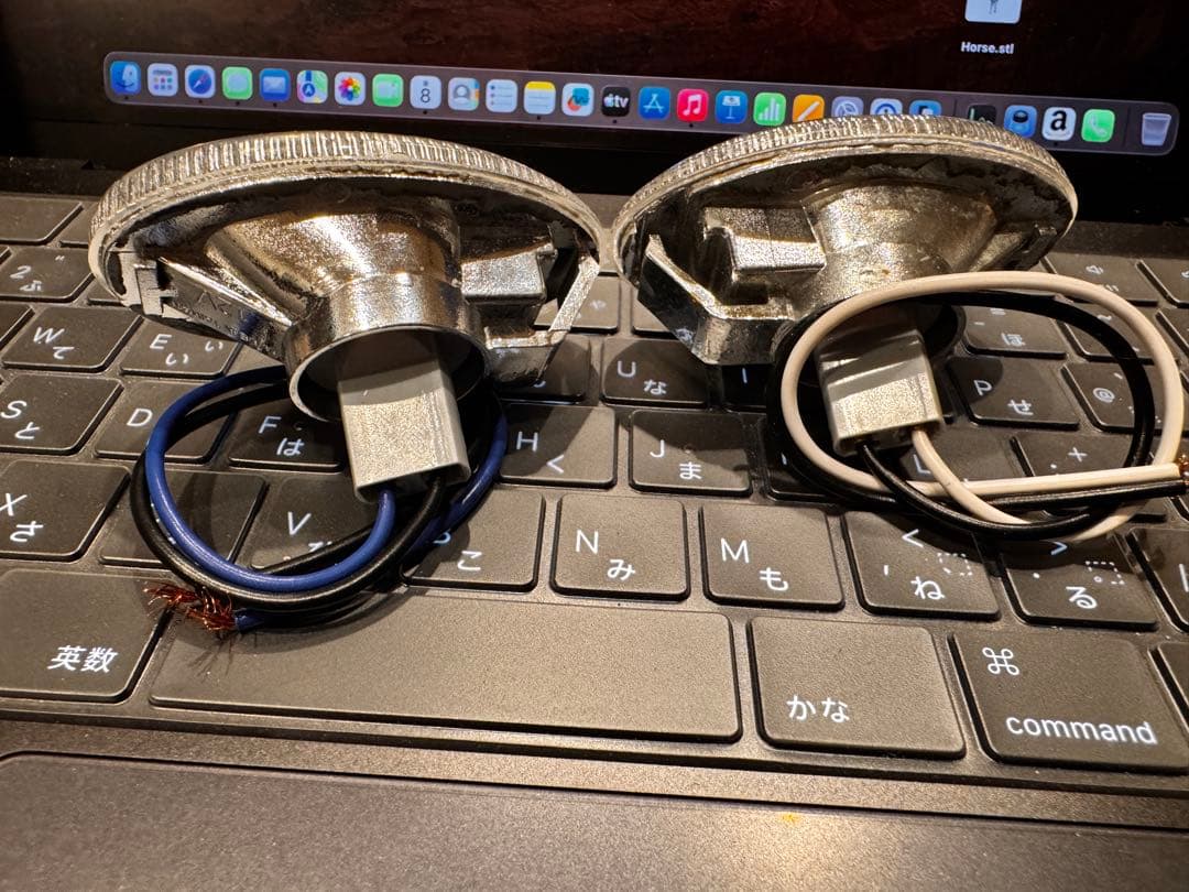 サンバー TV2 最終型 ヘッドライト左右とLEDバルブ サイドウィンカー外品付