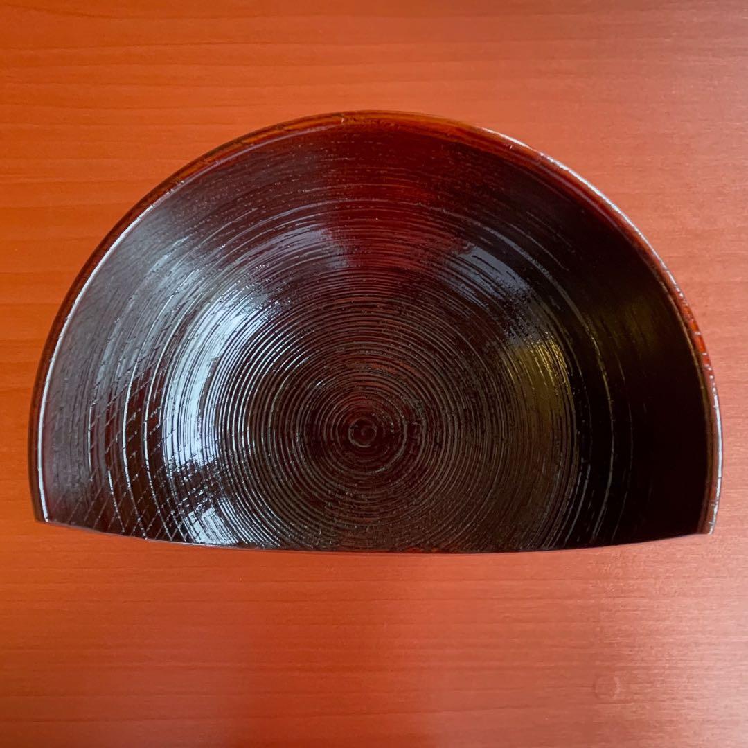 カハラ　森義文　漆器　半月椀