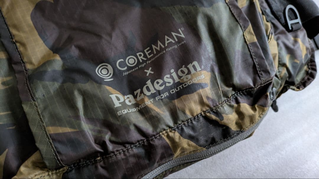 Coreman　pazdesign　フィッシングベスト　カモフラージュ柄