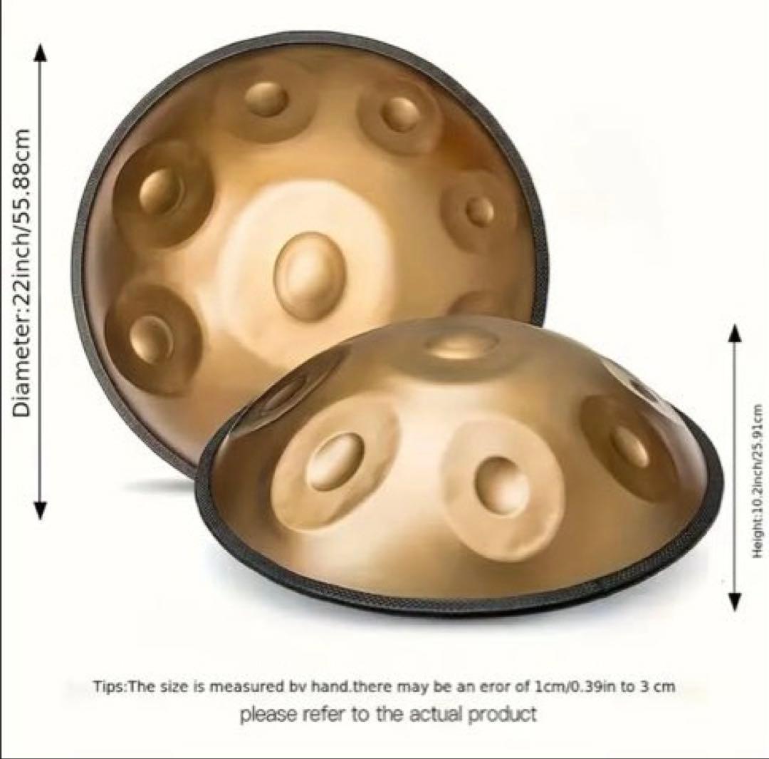 432Hz 10ノート ハンドパン スティールパン　スチールドラム　ハンドドラム