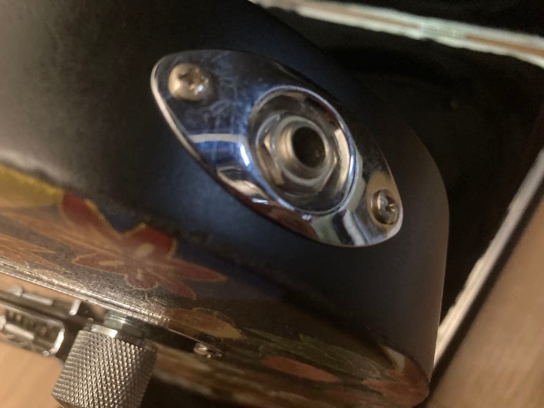 テレキャスター 和風花柄 ハンドメイド オリジナルギター ハードケース付き