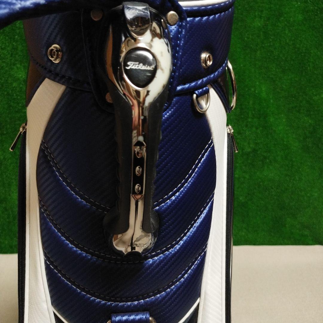 Titleist キャディバッグ ネイビー/ホワイト フードなし