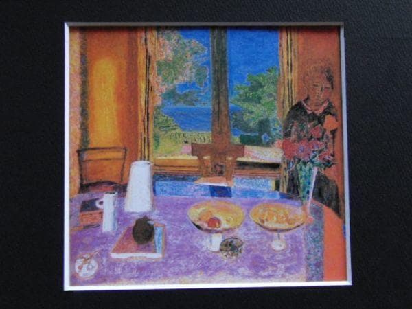 ピエール・ボナール、『庭に面した広いダイニング』、希少画集画、状態良好
