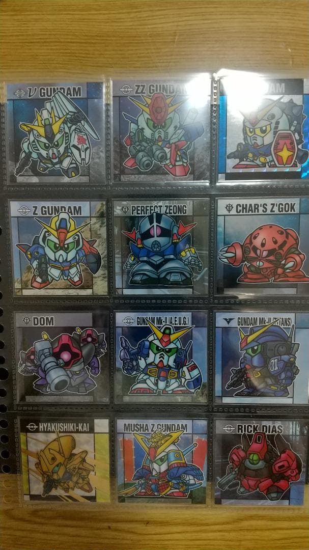 元祖SDガンダムスナック　フルコンプ　全32種セット　スリーブ入り　シート付き