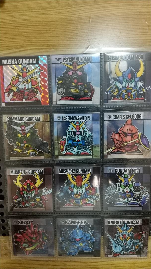 元祖SDガンダムスナック　フルコンプ　全32種セット　スリーブ入り　シート付き