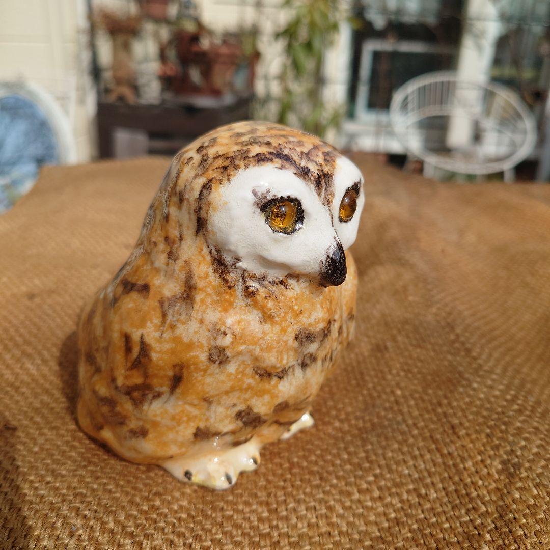 WINSTANLEY OWL　ふくろうのオブジェ(黄色)