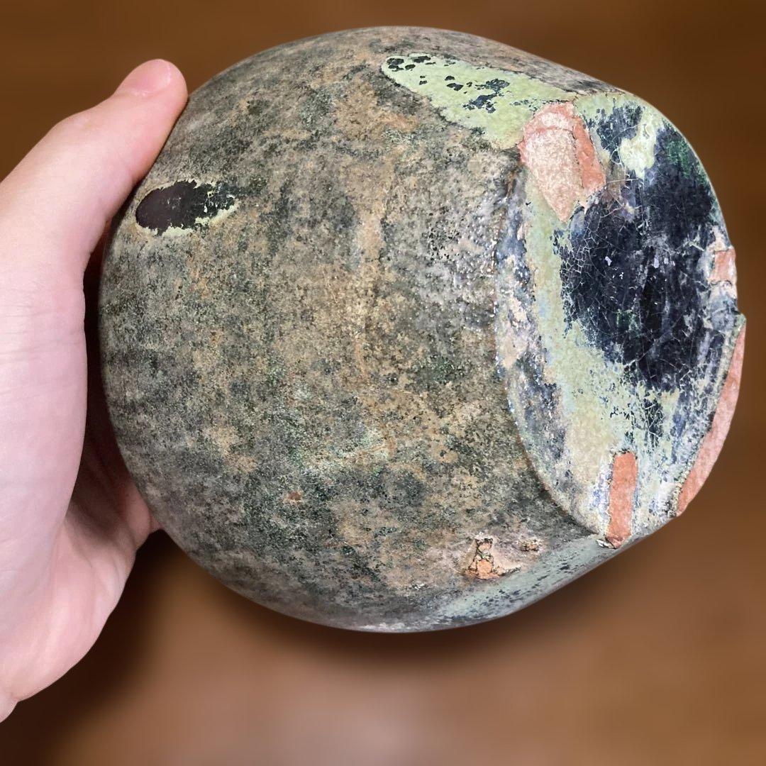 緑釉壺　中国発掘品