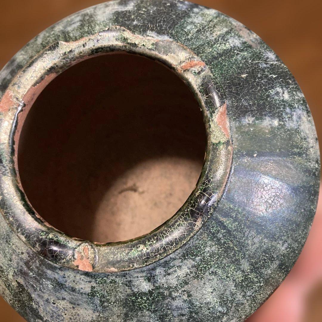 緑釉壺　中国発掘品