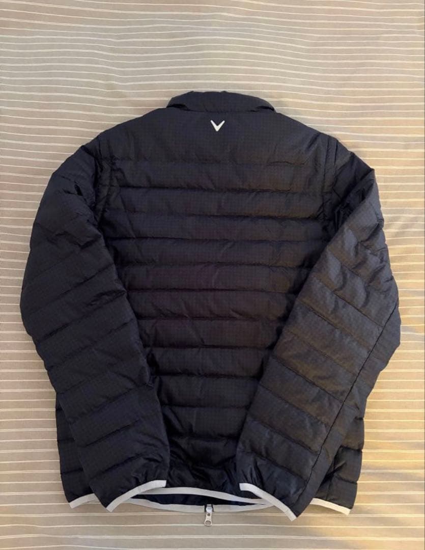 【美品】callaway キャロウェイ ダウンジャケット2way ネイビー XL