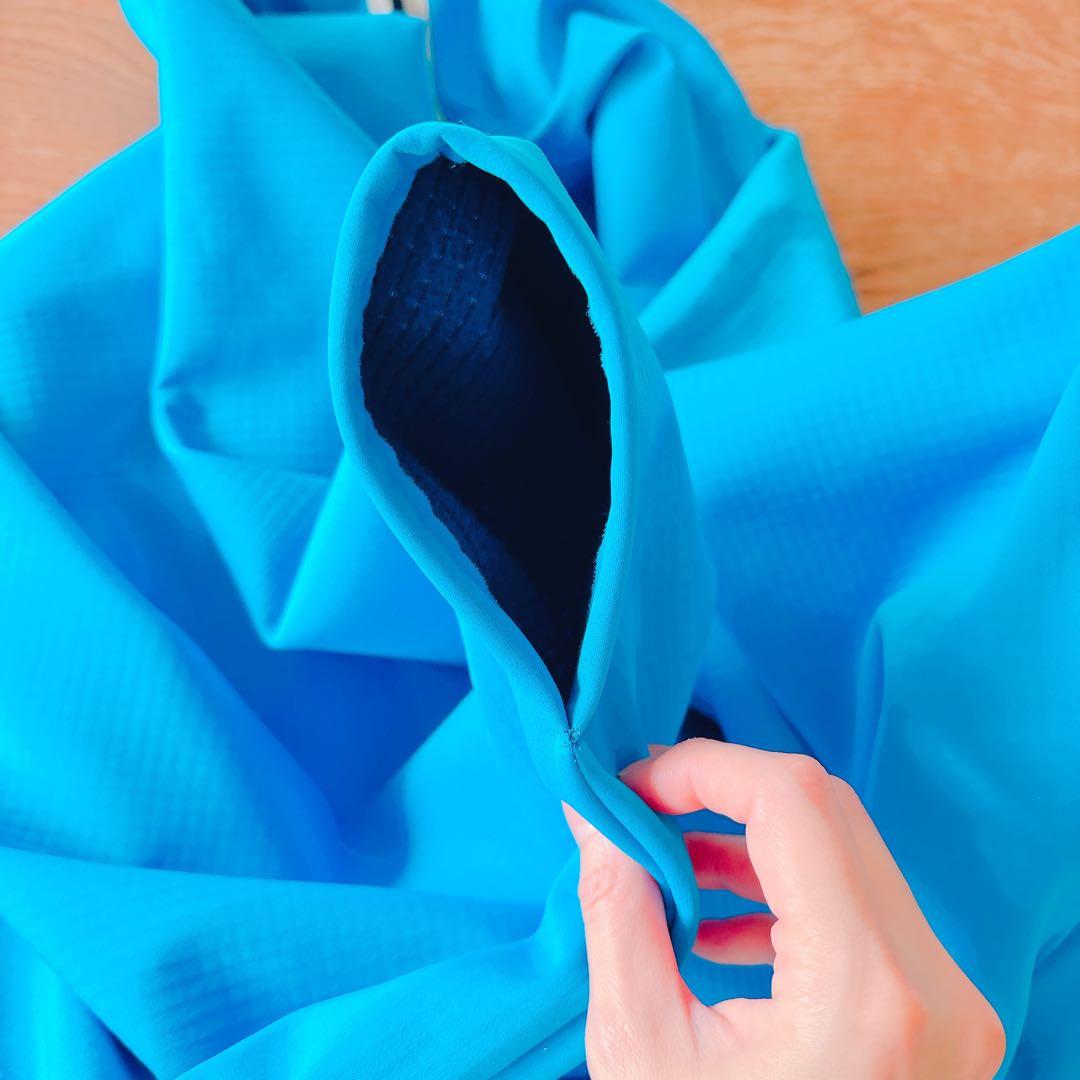 よもぎ蒸し　マント　フード付き