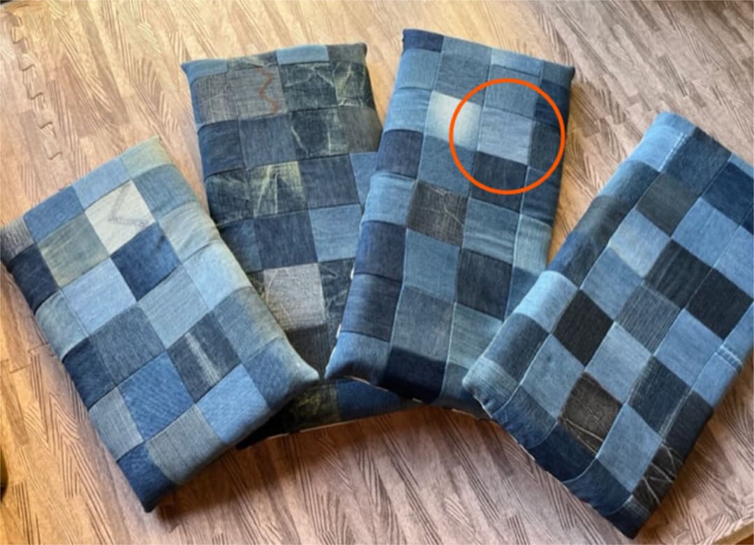 クッション　ペット　カート　デニム　①