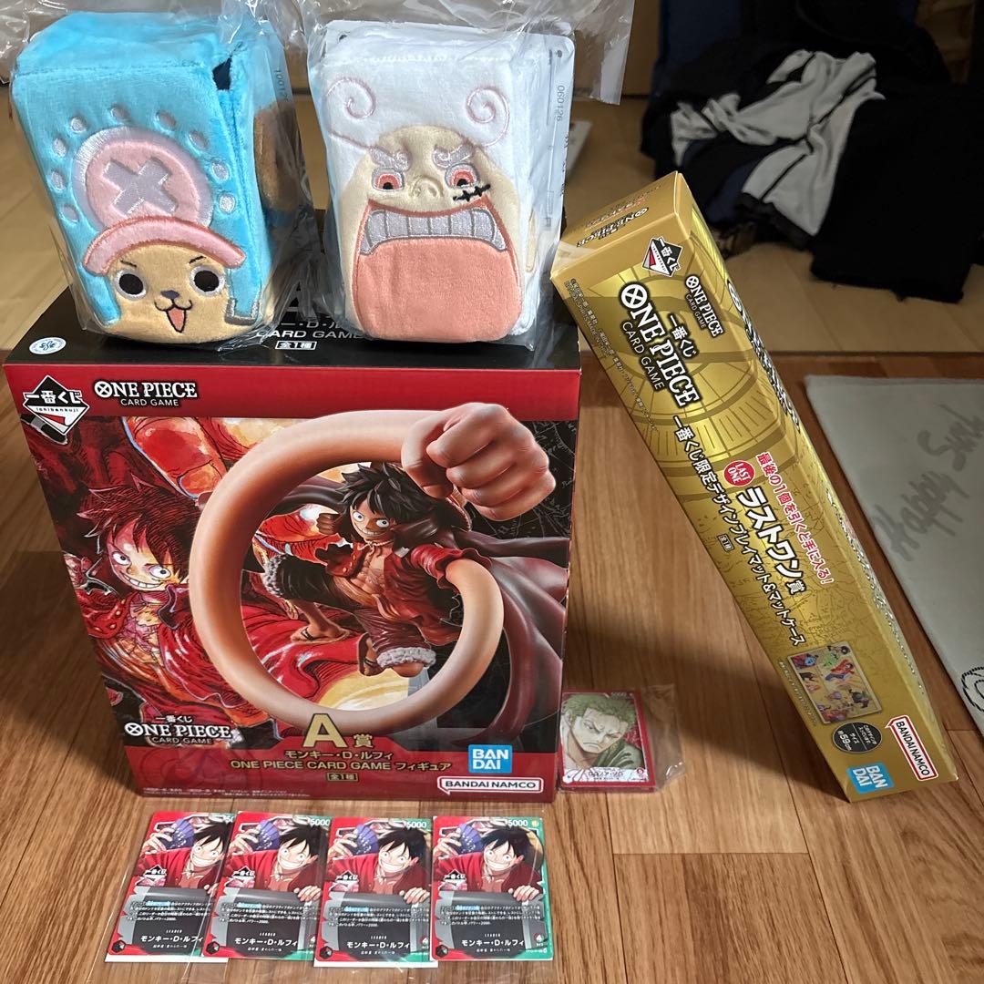 【一番くじ】ワンピースカードゲーム プロモ　モンキー・D・ルフィ　4枚　おまけ