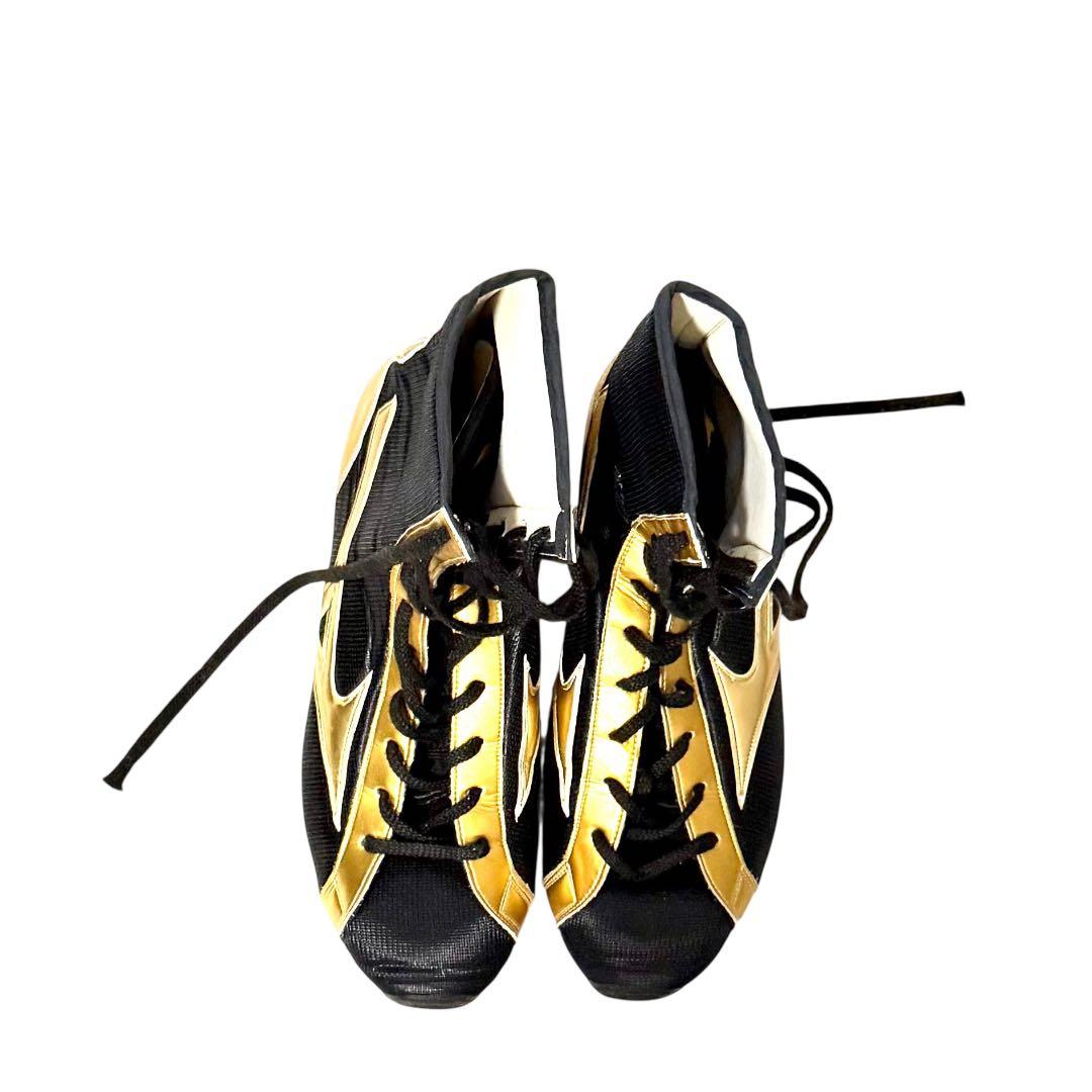 『未使用品』Mizuno ボクシングシューズ ブラック/ゴールド