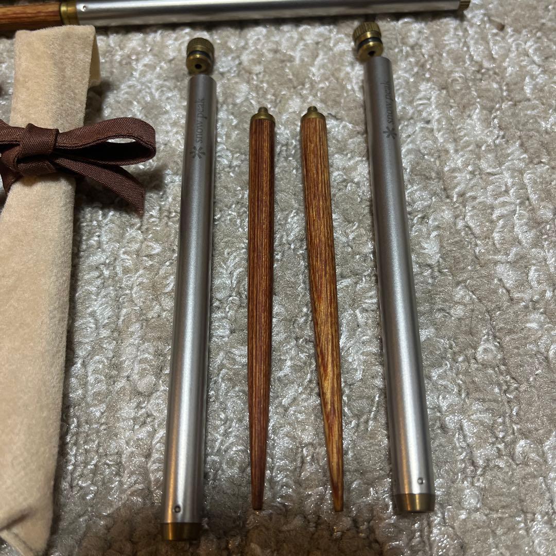  peak スノーピーク 廃盤品 和武器 円筒型 箸　2膳まとめ売り！