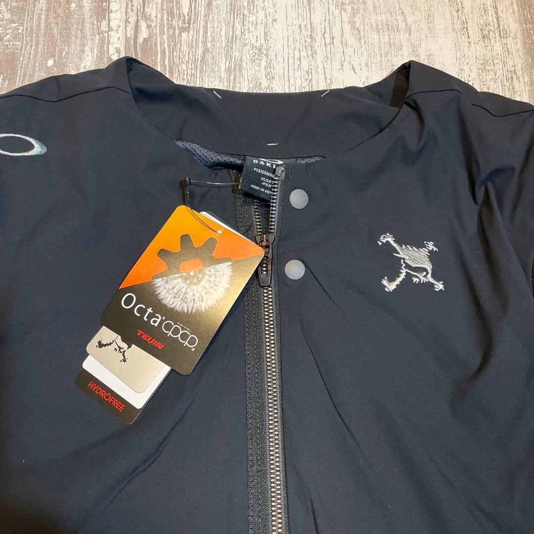 オークリー スカル　ゴルフウェア　ジャケット　ブルゾン　Mサイズ　ブラック