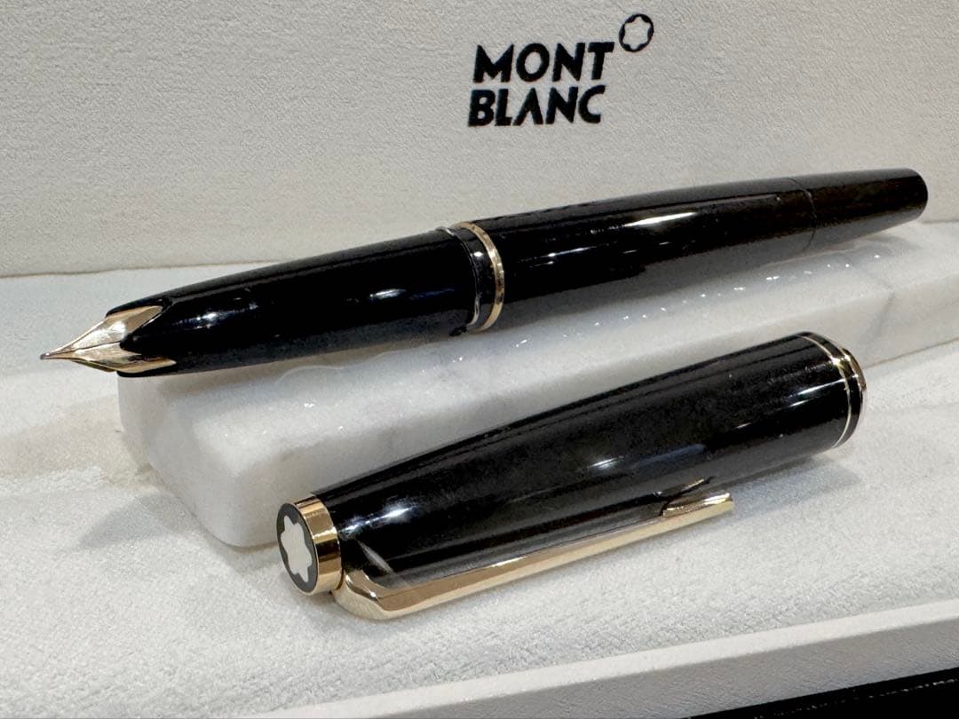 【極美品】モンブラン No.221(超希少： 過渡期モデル) ブラック万年筆
