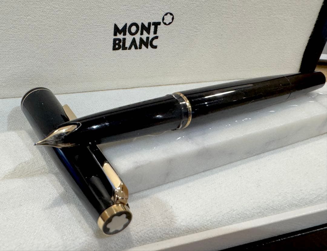 【極美品】モンブラン No.221(超希少： 過渡期モデル) ブラック万年筆