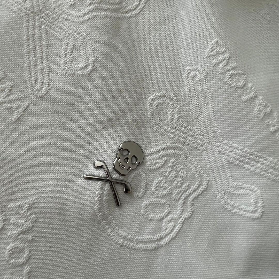 MARK&LONA マークアンドロナ　エンボス　総柄　ロゴ　メンズ　ポロシャツ