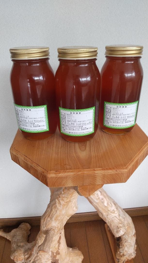 日本ミツバチ百花蜜1000ｇ3本