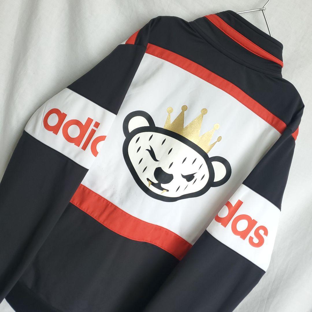 adidas アディダス NIGO ジャージ アニマル 動物クマ 王冠 黒赤