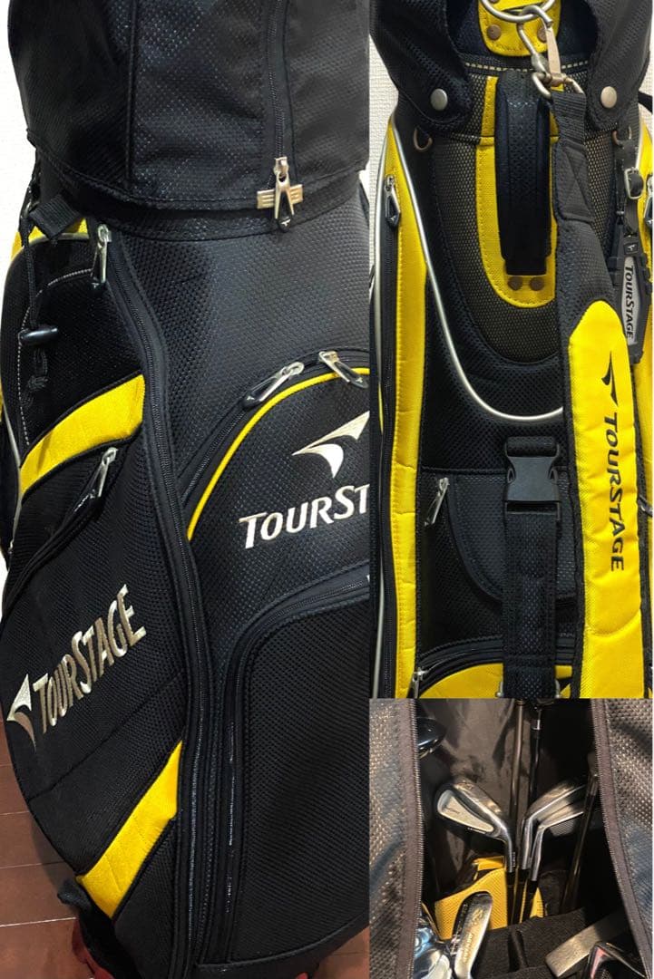 【初心者向け】ゴルフ フルセット メンズ キャディーバック付き14本