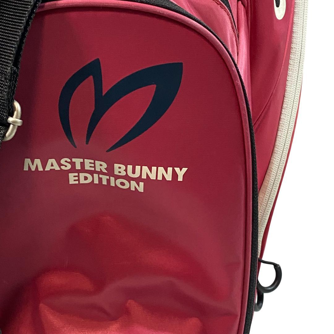 マスターバニーエディション キャディバッグ ピンク 5分割 9型 ゴルフ ロゴ柄