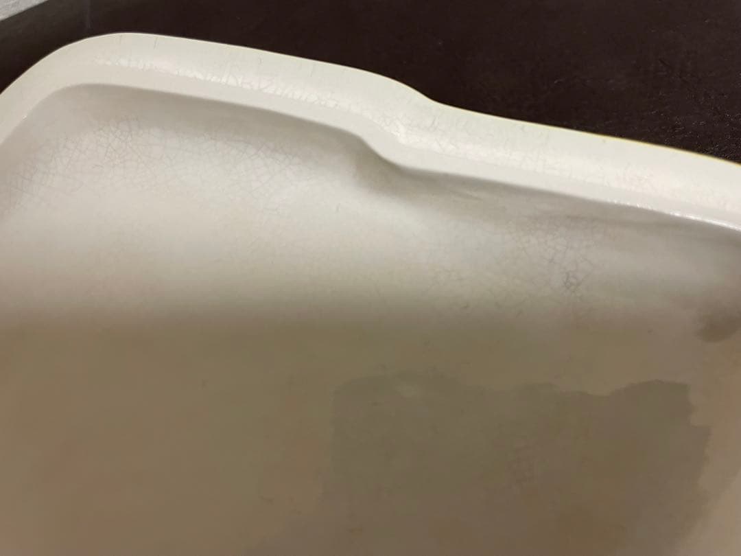 中村翠嵐　古代黄交趾　雪持松　食籠　共箱　共布　茶道具