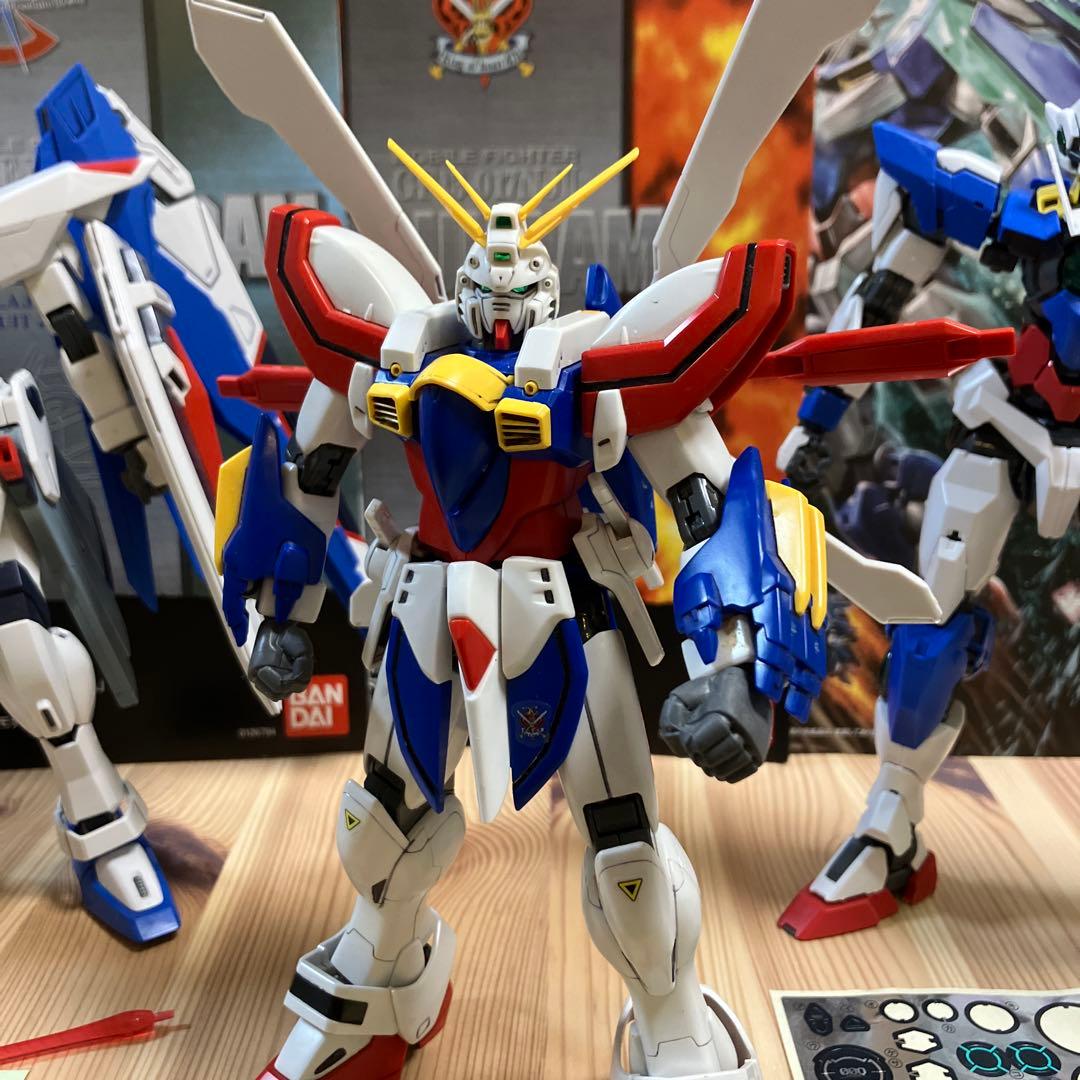ジャンク ガンプラ MG ゴッドガンダム フリーダム　ダブルオークアンタ