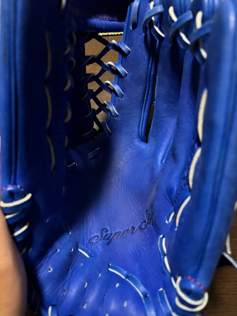 SSK 軟式グローブ　オールラウンド　野球　super soft 一般用　ブルー