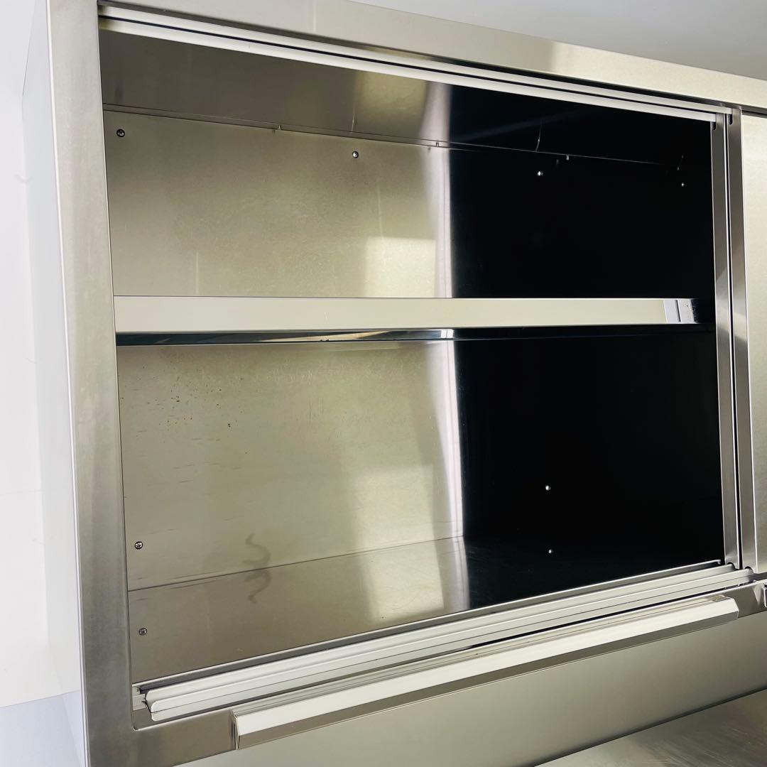 ❶タニコー 業務用 ステンレス 吊戸棚 引戸 150×60×35