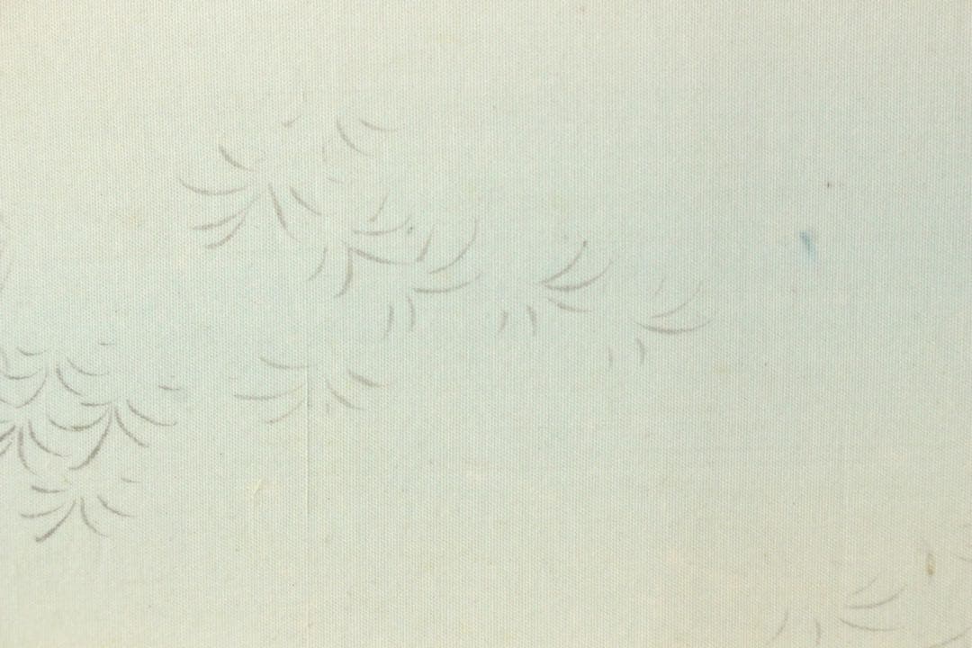 No4943 額装　山本龍洞　遊金魚図　絹本着色　真作　日本画　古美術　送料無料