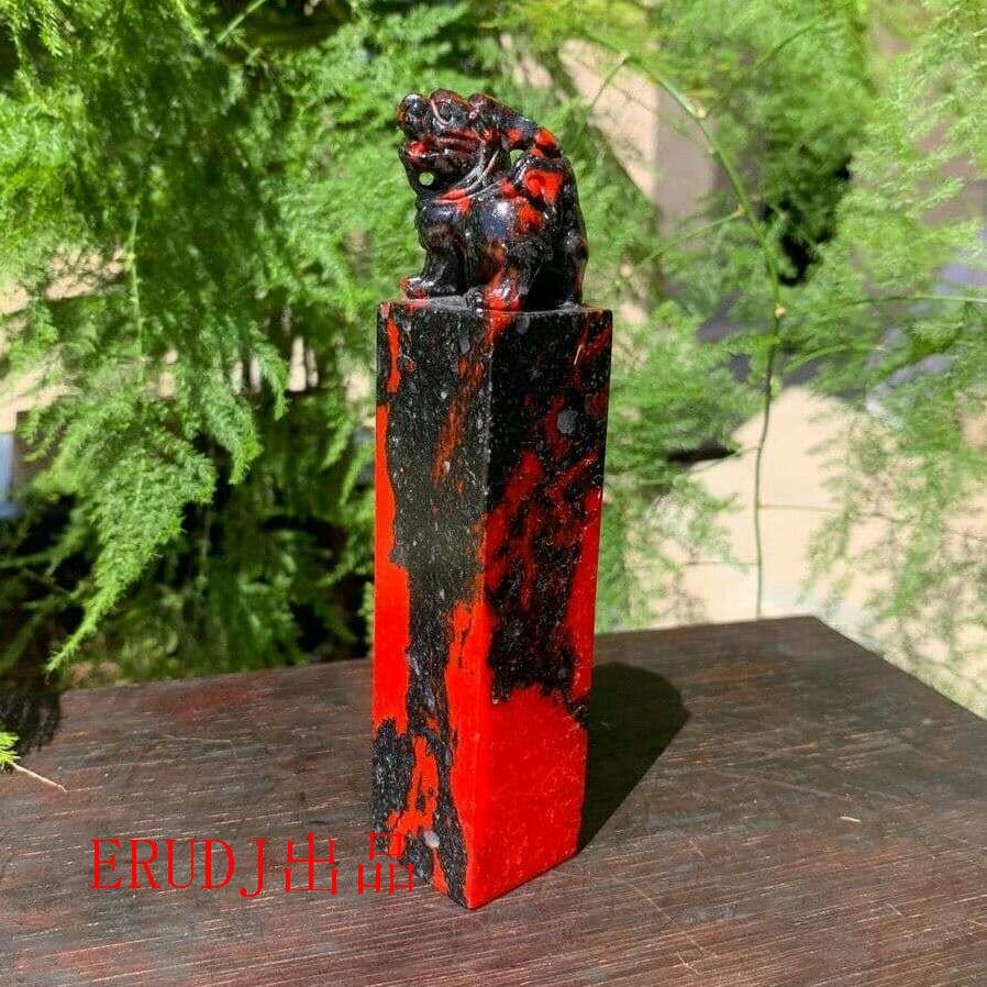 希少鶏血石 老坑 印材 印鑑 篆刻印材 古美術1