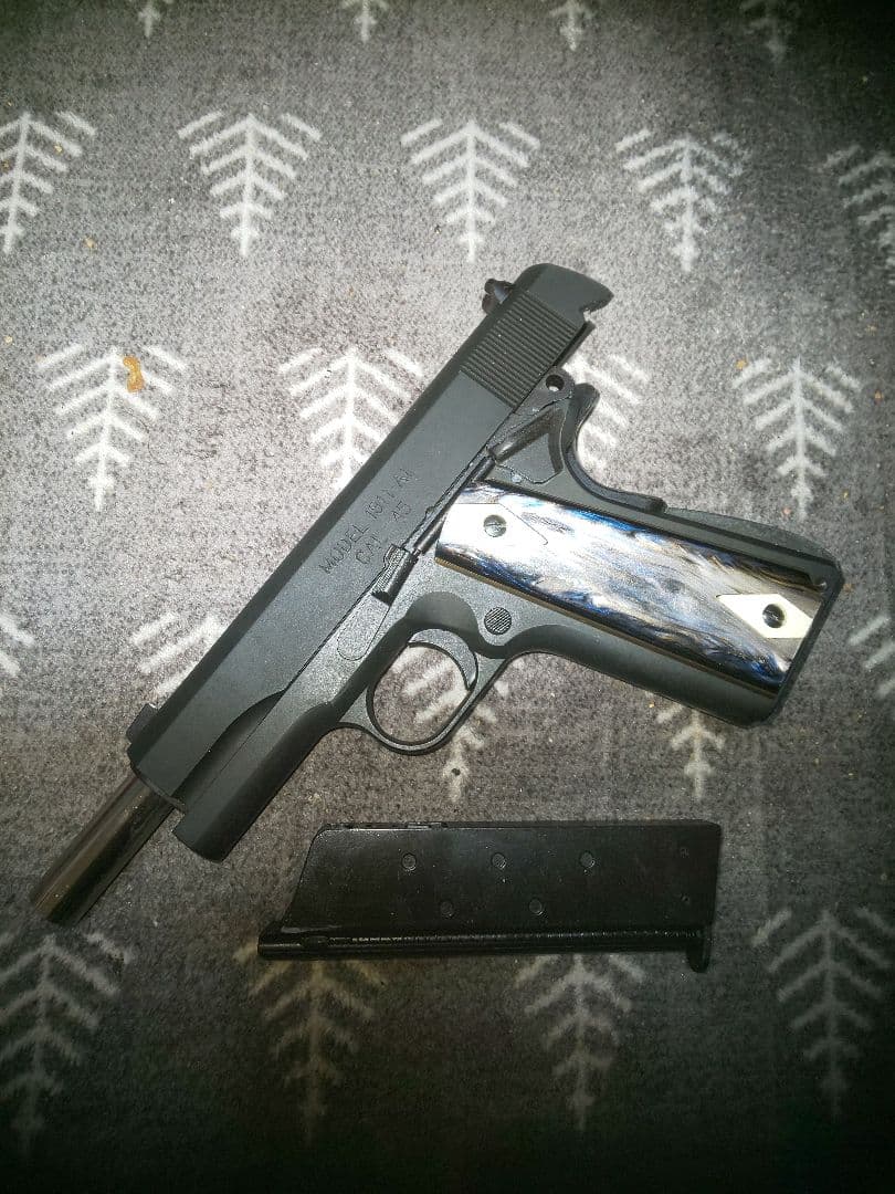 タナカ スプリングフィールドM1911A1 エジプト製グリップ 25日まで出品