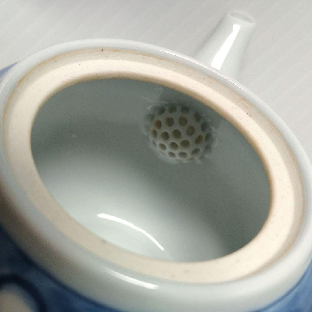 有田焼 古伊万里 染付 古染風梅紋 濃梅 茶器揃 茶器 急須 湯冷まし 湯呑み