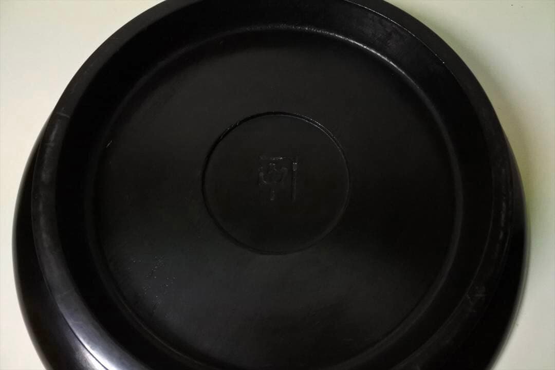 明治時代　塗盆　台付　骨董品　アンティーク