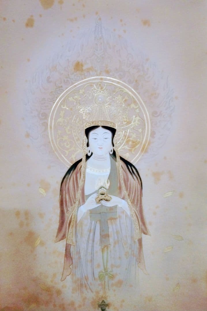 林伯蘭画　法隆寺夢殿秘仏本尊「観音菩薩立像（救世観音）」