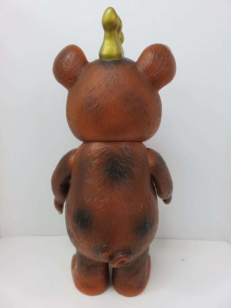 イヌクマ ジャイアント ブースカ 茶成型 クリーム 金冠 約40cm