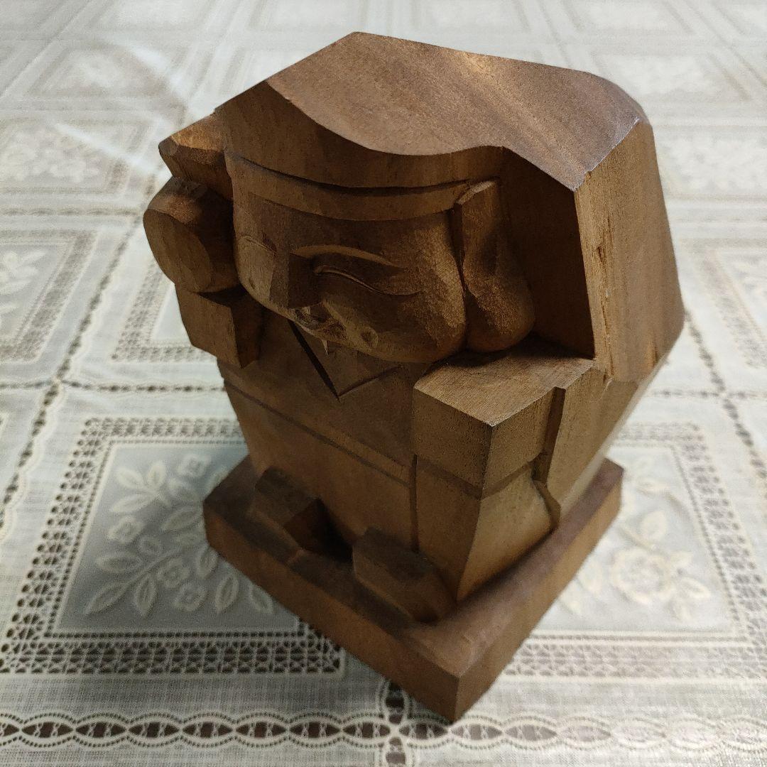 佐々木千秋　一刀彫木彫『大黒天』