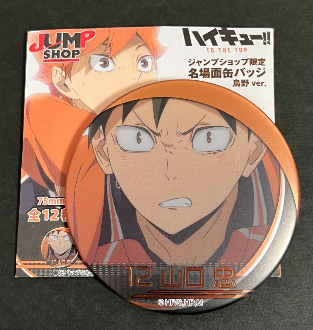 ハイキュー 名場面缶バッジ 烏野高校 日向 影山 菅原 月島 12種コンプリート