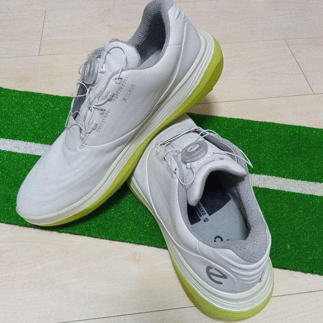 ecco Golf　美品　LT1 BOA　ゴルフシューズ　ホワイトライム　43