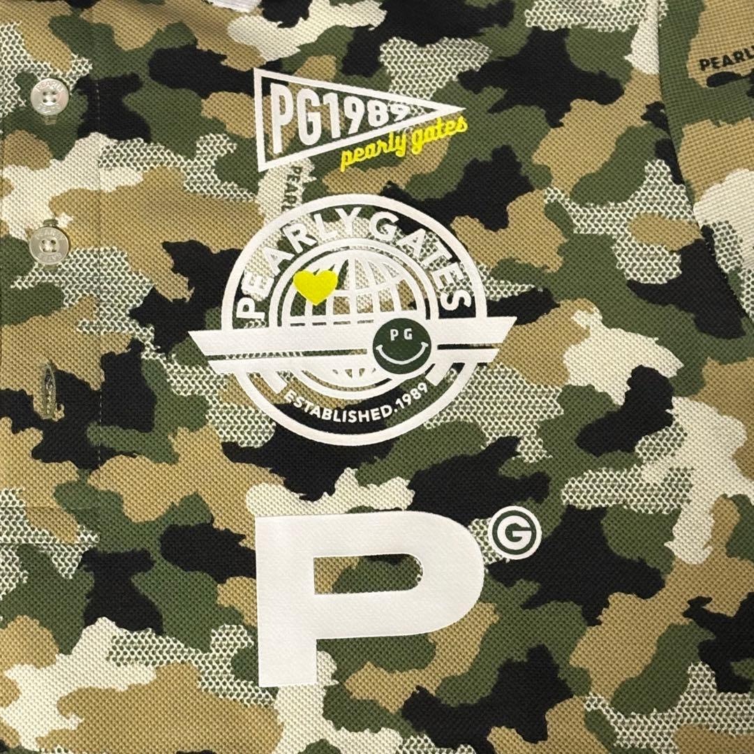 PEARLY GATES パーリーゲイツ ポロシャツ　迷彩柄　4 ゴルフウェア